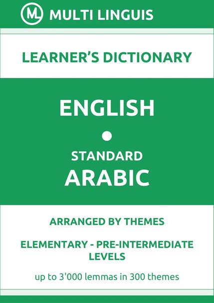 English-Standard Arabic (Theme-Arranged Learners Dictionary, Levels A1-A2) - Please scroll the page down!